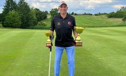 Engelli milli golfçü Mehmet Kazan, Almanya'da 2 birincilik kupası kazandı