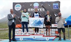Uluslararası Erciyes Ultra Sky Trail Dağ Maratonu'nda dereceye girenlere ödülleri verildi