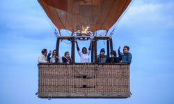 Maasai Mara'da sıcak hava balonları