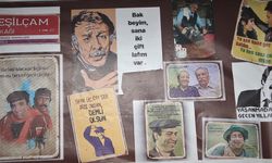 Yeşilçam afişleriyle çay ocağında nostalji yaşatıyor