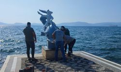 Hermias heykeli yeniden güllük halkıyla buluştu