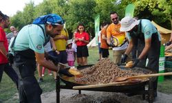 Kamp tutkunlarına 300 kilo kavurma