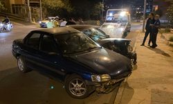 Karabük'te iki otomobilin çarpışması sonucu 2 kişi yaralandı