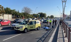 Kayseri'de taksiye çarpan motosikletin sürücüsü hayatını kaybetti
