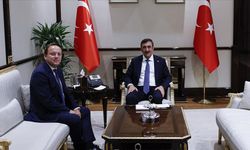 Cumhurbaşkanı Yardımcısı Yılmaz, AB Komisyonu Üyesi Varhelyi'yi kabul etti