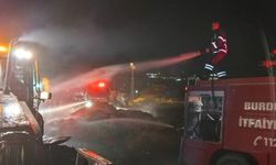Burdur'da samanlıkta çıkan yangın hasara neden oldu