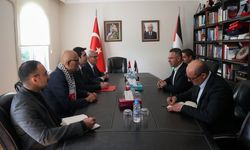 Vatan Partisinden Filistin'in Ankara Büyükelçisi Mustafa'ya ziyaret