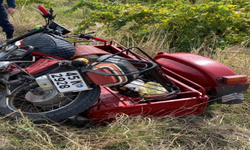 Manisa'da otomobille çarpışan motosikletin sürücüsü hayatını kaybetti