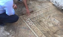 Kahramanmaraş'taki Efsus Turan Mozaik Kazısı'nda 1500 yıllık mozaik taban bulundu