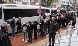 Kocaeli merkezli PKK/KCK operasyonunda yakalanan 32 zanlı adliyede