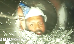 Uttarakhand tünel çökmesi: Mahsur kalan Hint işçilerinin ilk videosu ortaya çıktı