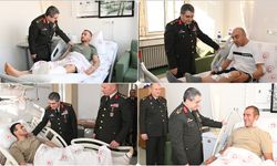 Kara Kuvvetleri Komutanı Orgeneral Bayraktaroğlu'ndan tedavi gören askerlere ziyaret
