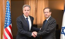 İsrail Cumhurbaşkanı Herzog ile ABD Dışişleri Bakanı Blinken Tel Aviv'de görüştü