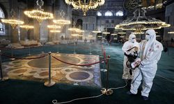 Ayasofya-i Kebir Cami-i Şerifi'nde ramazan temizliği yapıldı