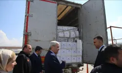 Depremzedeler için Azerbaycan'dan gönderilen yardım malzemeleri Malatya'ya ulaştı
