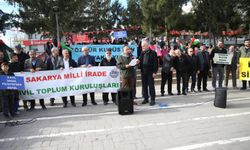 İsrail'in Gazze'ye yönelik saldırıları Sakarya'da protesto edildi