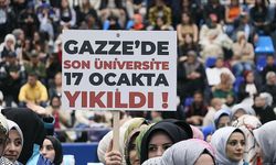 Mezuniyet töreninde Filistin'e destek