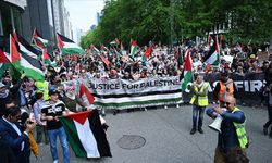 Avrupa'nın kalbi Brüksel'de halktan İsrail'e yaptırım talebi
