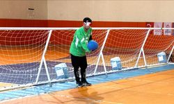 Görme engelli Hilmi Uslu'nun hedefi, Golbol Milli Takımı formasını giymek