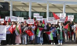 Uşak Üniversitesi'nde İsrail'in Gazze'ye saldırıları protesto edildi