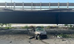 Kocaeli'de viyadükten düşen otomobilin sürücüsü yaralandı