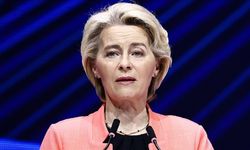AB Komisyonu Başkanı von der Leyen'e Filistin protestosu