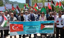 Ordu Üniversitesinde Filistin'e destek yürüyüşü düzenlendi