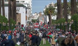 Fas’ta Filistin’e destek yürüyüşü düzenlendi