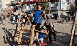 Kilis'te çocuklar bayram yerinde gönüllerince eğlendi