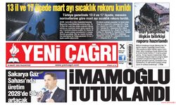 Yeni Çağrı Gazetesi'nin 24 Mart 2025 Pazartes Tarihli Gazete Sayfaları