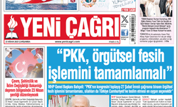 Yeni Çağrı Gazetesi'nin 23 Nisan 2025 Çarşamba Tarihli Gazete Sayfaları