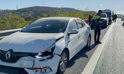 Kuzey Marmara Otoyolu'nda zincirleme trafik kazasında 8 araçta hasar oluştu