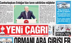Yeni Çağrı Gazetesi'nin 29 Haziran 2025 Pazar Tarihli Gazete Sayfaları