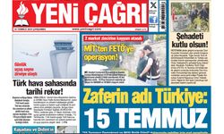 Yeni Çağrı Gazetesi'nin 16 Temmuz 2025 Çarşamba Tarihli Gazete Sayfaları