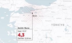 Bursa'da 4,3 büyüklüğünde deprem