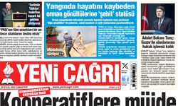 Yeni Çağrı Gazetesi'nin 20 Eylül 2025 Cumartesi Tarihli Gazete Sayfaları