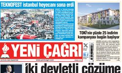 Yeni Çağrı Gazetesi'nin 22 Eylül 2025 Pazartesi Tarihli Gazete Sayfaları