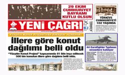 Yeni Çağrı Gazetesi'nin 29 Ekim 2025 Çarşamba Tarihli Gazete Sayfaları