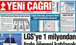 Yeni Çağrı Gazetesi'nin 06 Haziran 2026 Cumartesi Tarihli Gazete Sayfaları