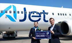 AJet, dün 101 bin 545 kişiyi taşıyarak günlük yolcu rekoru kırdı
