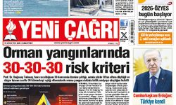 Yeni Çağrı Gazetesi'nin 15 Ağustos 2026 Cumartesi Tarihli Gazete Sayfaları
