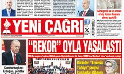 Yeni Çağrı Gazetesi'nin 12 Ağustos 2026 Çarşamba Tarihli Gazete Sayfaları