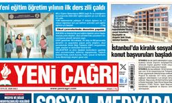 Yeni Çağrı Gazetesi'nin 15 Eylül 2026 Salı Tarihli Gazete Sayfaları