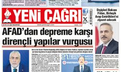 Yeni Çağrı Gazetesi'nin 28 Eylül 2026 Pazartesi Tarihli Gazete Sayfaları
