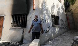 Filistin topraklarını gasbeden İsrailliler, Batı Şeria'da bir camiyi yakmaya çalıştı