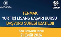 TENMAK lisans başarı bursu programı başvuru süresi 21 Eylül'e kadar uzatıldı