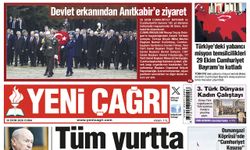 Yeni Çağrı Gazetesi'nin 30 Ekim 2026 Cuma Tarihli Gazete Sayfaları