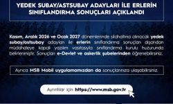 Kasım ve Aralık 2026 ile Ocak 2027 dönemi askerlik sınıflandırma sonuçları açıklandı