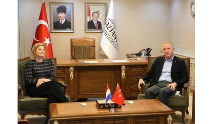 Hollandalı Bakan Schreinemacher Gaziantep Valiliğini ziyaret etti