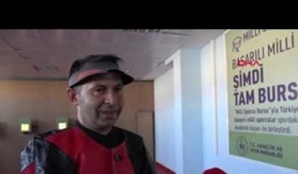 Azmi sayesinde milli sporcu oldu
